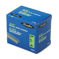 Swingline S.F. 39 Heavy-Duty 3/8 Inch Leg Length Staples, 60-Sheet Capacity, 5,000/Box SWI79398