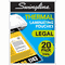 Swingline Thermal Laminating Sheets / Pouches, Legal Size Pouch, 20 Pack (3202061)