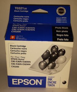 T032120 OEM Ink Cartridge, 870 Page Yield, Black