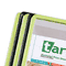 Tarifold, Inc. Desk Stand, 10 Pockets, Black/Green TFIDBL291