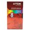 TDK Standard Grade VHS Videotape Cassette, 8 Hours, Each TDK38030