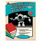 Teacher Created Resources Differentiated Nonfiction Reading, Grade 6, 96 Pages TCR2923