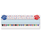Teacher Created Resources Paw Prints Left/Right Alphabet Nameplate, 11 1/2" x 3 1/2", 36/Pack TCR4040