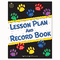Teacher Created Resources Paw Prints Lesson Plan & Record Book With Monthly Planner, 160 Pages, 8-1/2 x 11 TCR2551