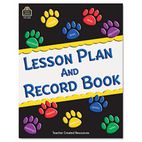 Teacher Created Resources Paw Prints Lesson Plan & Record Book With Monthly Planner, 160 Pages, 8-1/2 x 11 TCR2551