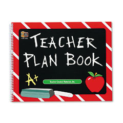 Teacher Created Resources Plan Book, Spiral-Bound, 9-1/2 x 12, 96 Pages TCR2093