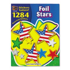 Teacher Created Resources Sticker Book, Foil Stars, 1,284/Pack TCR4227