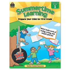 Teacher Created Resources Summertime Learning, Reading, Writing, Math, Grade 1, 112 Pages TCR8841
