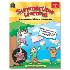 Teacher Created Resources Summertime Learning, Reading, Writing, Math, Grade 3, 112 Pages TCR8843