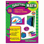 Teacher Created Resources Targeting Math, Geometry, Chance and Data, Grades 5-6, 112 Pages TCR8999