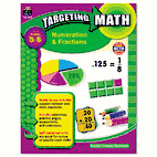 Teacher Created Resources Targeting Math, Numeration and Fractions, Grades 5-6, 112 Pages TCR8997