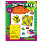 Teacher Created Resources Targeting Math, Operations and Number Patterns, Grades 5-6, 112 Pages TCR8998