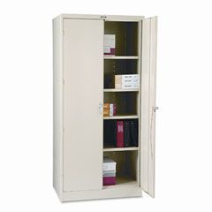 Tennsco 78" High Deluxe Cabinet, 36w x 24d x 78h, Putty TNN2470PY