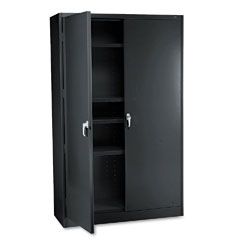 Tennsco 78" High Jumbo Cabinets, Box 1 of 2, 48w x 18d x 78h, Black TNNJ878BK