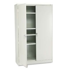 Tennsco 78" High Jumbo Cabinets, Box 1 of 2, 48w x 18d x 78h, Light Gray TNNJ878LG