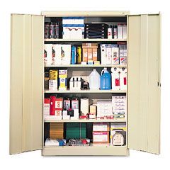 Tennsco 78" High Jumbo Cabinets, Box 1 of 2, 48w x 24d x 78h, Putty TNNJ478PU