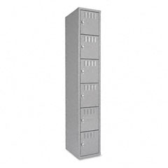 Tennsco Box Compartments, 12w x 18d x 72h, Medium Gray TNNBS6121812AMG