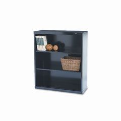 Tennsco Metal Bookcase, 3 Shelves, 34-1/2w x 13-1/2d x 40h, Black TNNB42BK