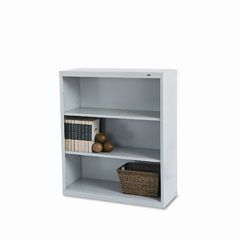 Tennsco Metal Bookcase, 3 Shelves, 34-1/2w x 13-1/2d x 40h, Putty TNNB42PY