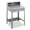 Tennsco Open Steel Shop Desk, 34-1/2w x 29d x 53-3/4h, Medium Gray TNNSR57MG