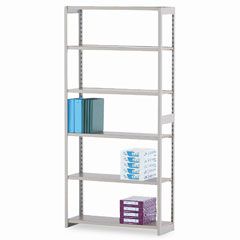 Tennsco Regal Shelving Starter Set, 6 Shelves, 36w x 12d x 76h, Sand TNNRGL1236SSD