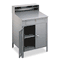 Tennsco Steel Cabinet Shop Desk, 36w x 30d x 53-3/4h, Medium Gray TNNSR58MG