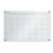 The Board Dudes GlassX Frosted Glass Dry Erase Board with Monthly Planner, 35 x 23, Unframed BDU46008UA1