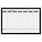 The Board Dudes Magnetic Dry Erase Board, 36 x 24, Black/White Calendar with Black-Painted Frame BDU17006BDVA