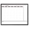 The Board Dudes Magnetic Dry Erase Board, 48 x 36, Black/White Calendar with Black-Painted Frame BDU17346UA1