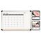 The Board Dudes Perpetual Calendar Dry Erase Board, 23"w x 17"h, Aluminum BDU13868UA1