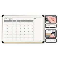 The Board Dudes Perpetual Calendar Dry Erase Board, 36 x 24, Aluminum BDU13869UA1