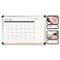 The Board Dudes Perpetual Calendar Dry Erase Board, 36 x 24, Aluminum BDU13869UA1