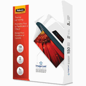 The Great Fellowes Hot Laminating Pouch, Letter, 5mil, 150PK - 5204007