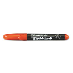 Ticonderoga RediMark+ Permanent Marker, Chisel Point, Red Ink, Dozen DIX95001