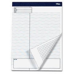 TOPS Docket Gold Planning Pad, Wide Rule, 8-1/2 x 11-3/4, White, 4 40-Sheet Pads/Pack TOP77102