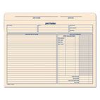 TOPS Jacket Style Job Folders, Straight, Index Top Tab, Letter, Manila, 20/Pack TOP3440