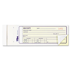 TOPS Money and Rent Receipt Books, 2-3/4 x 7-1/4, Two-Part Carbonless, 100 Sets/Book TOP46800