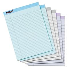 TOPS Prism Plus Colored Pads, Legal Rule, Letter, Pastels, 6 50-Sheet Pads/Pack TOP63116