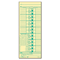TOPS Time Card for Acroprint and Lathem, Weekly, 3-1/2 x 9, 500/Box TOP1252