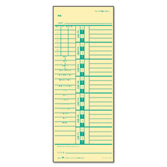 TOPS Time Card for Acroprint and Simplex, Weekly, Two-Sided, 3-1/2 x 9, 500/Box TOP1257