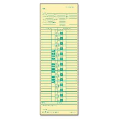 TOPS Time Card for Cincinnati, Simplex, Weekly, 3-1/2 x 10-1/2, 500/Box TOP1255