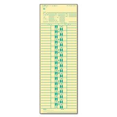 TOPS Time Card for Simplex, Semi-Monthly, 3-1/2 x 10-1/2, 500/Box TOP1277