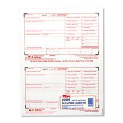 TOPS W-2 Tax Form, Six-Part Carbonless, 50 Forms TOP22991