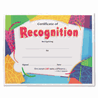 TREND Certificate of Recognition Awards, 8-1/2 x 11, 30/Pack TEPT2965