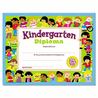 TREND Colorful Classic Certificates, Kindergarten Diploma, 8 1/2 x 11, 30 per Pack TEPT17005
