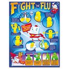 TREND Fight the Flu Learning Chart, Motivational Print, 17 x 22, 12/Pack TEPT38333P