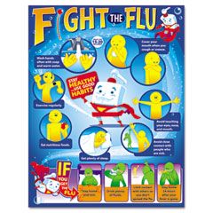TREND Fight the Flu Learning Chart, Motivational Print, 17 x 22, 12/Pack TEPT38333P