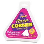 TREND Multiplication/Division Three-Corner Flash Cards, 8 & Up, 48/Pack TEPT1671