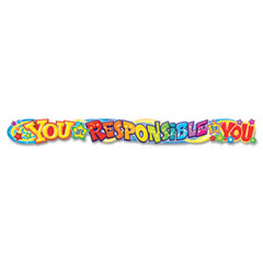 TREND Quotable Expressions Wall Banner, You Are Responsible For You, 10 ft TEPT25047