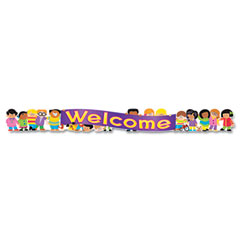 TREND Quotable Expressions Wall Banners, Welcome Kids, 10 ft TEPT25020